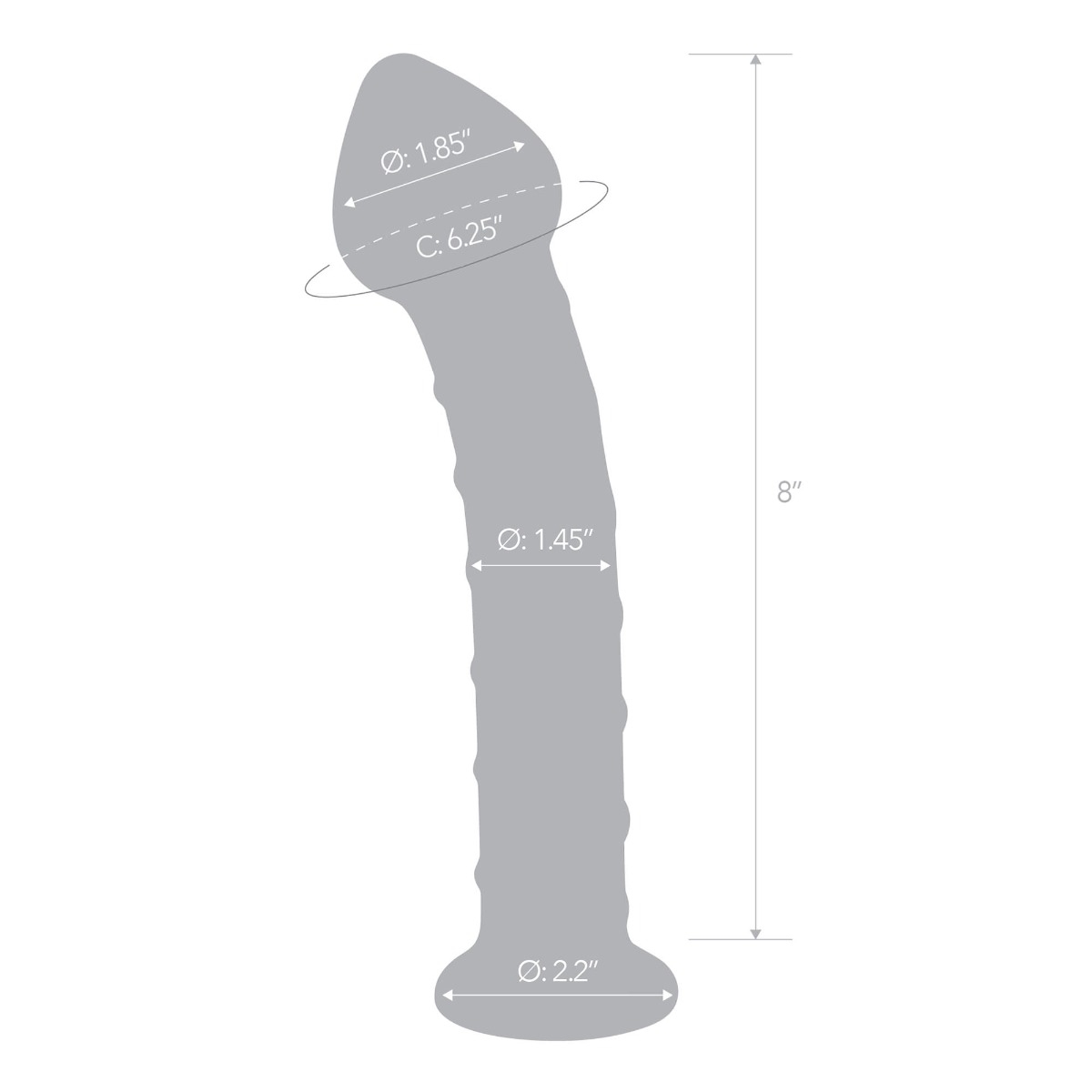 8” mr. swirly dildo