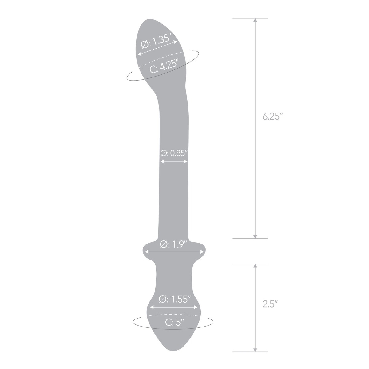 9.5” double play dual-ended dildo