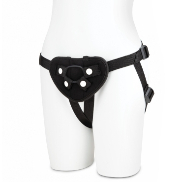 black strap-on harness