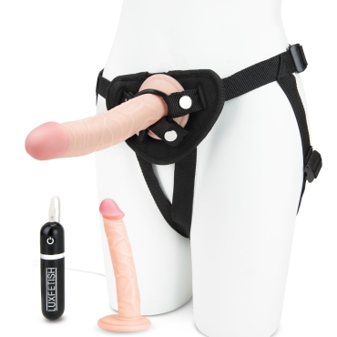 three piece strap-on pegging set