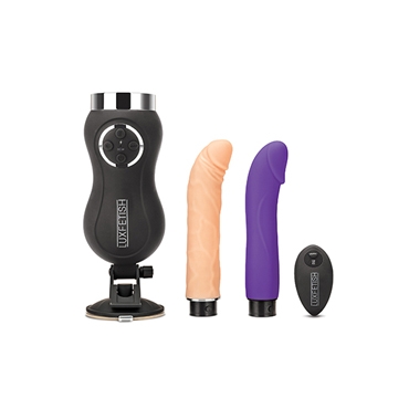 rechargeable thrusting compact sex machine with remote control