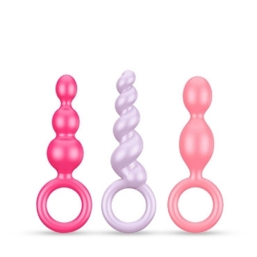 satisfyer silicone anal plugs set of 3